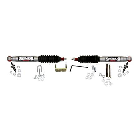 Skyjacker DUAL STABILIZER KIT, SILVER W/ BLACK BOOTS 9296